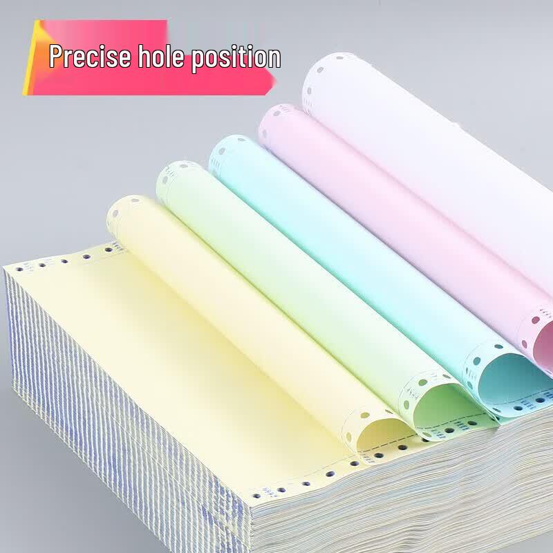M&G 80-Column Color Dot Matrix Sales Invoice Paper, 5-Ply