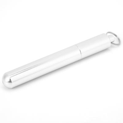 Waterproof Aluminum Alloy Toothpick Bottle Portable Keychain Tooth Picker Reusable