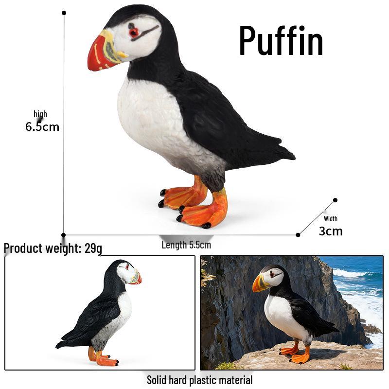 Children's Animal Simulation Toy Set: Eagle, Falcon, Secretary Bird, Owl Figurines