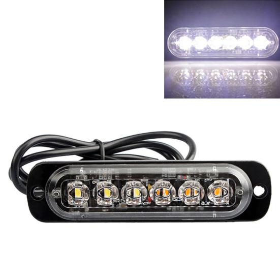 

12-24 В 6 светодиодов внедорожный внедорожник грузовик мотоцикл противотуманная фара предупредительная стробоскопическая лампа белый