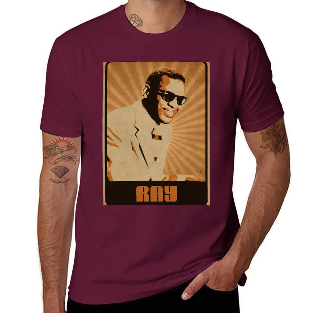 T-shirt Ray Charles t-shirt oversize t-shirt grafiche uomo t-shirt camicia oversize uomo