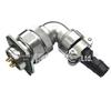 90° Angled Waterproof Aviation Socket Connector, 26-Pin Core for Electrical Cable TV+Z