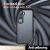 For Vivo Y400 4G Case Skin-Touch TPU + PC Matte Phone Back Cover, Transparent Black
