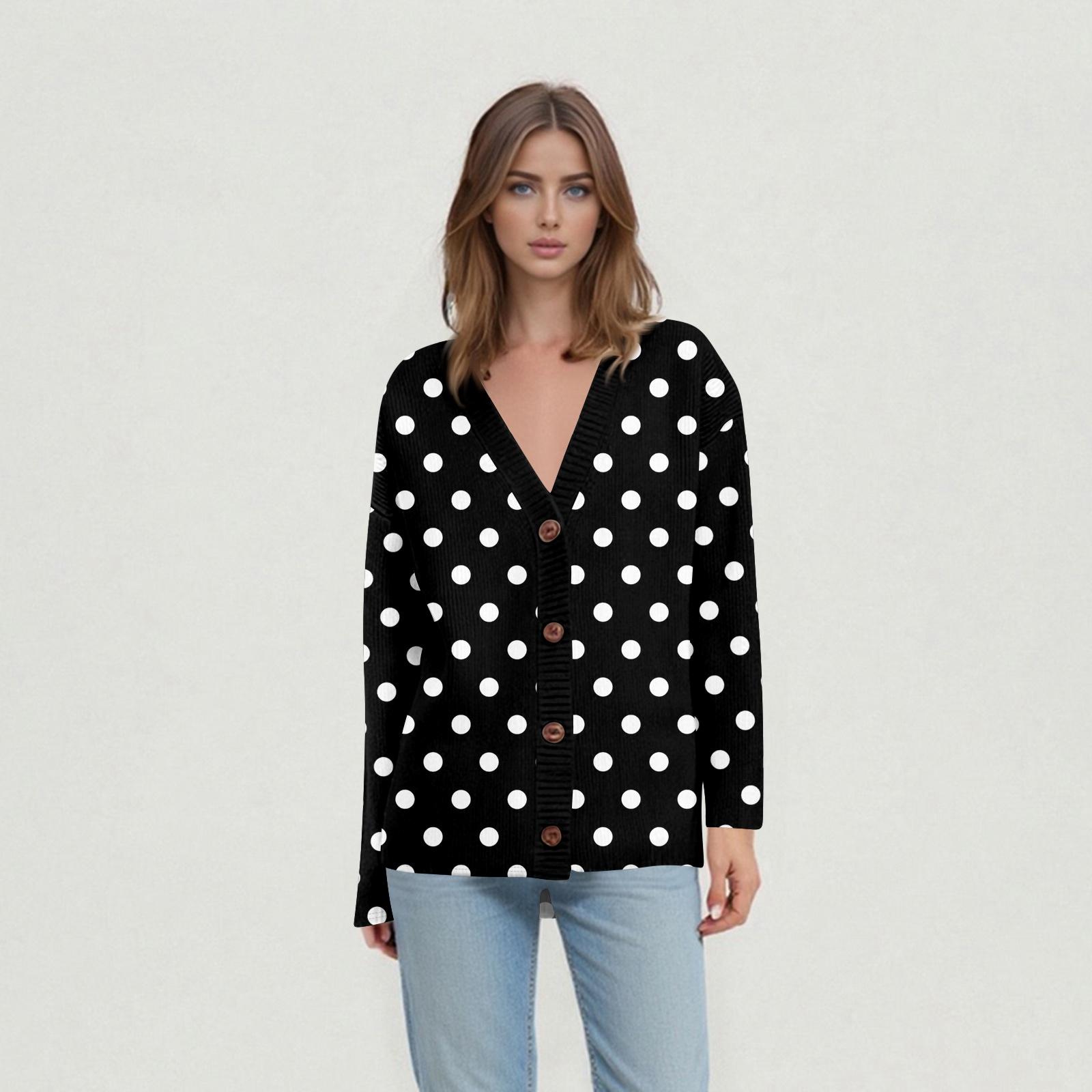 

Женские повседневные топы на каждый день Вязаный кардиган-жакет L