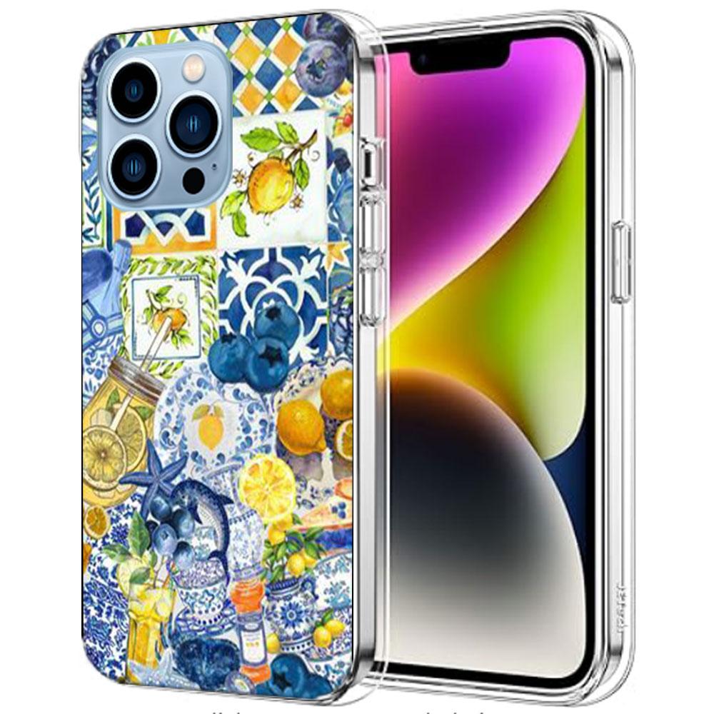 Mediterranean Lemon Cases Phone Case For Iphone 17E 16E 17 Air 16 Pro Max 15 Pro 14 Plus 11 13 12 Mini Cover Cases Compatible wi