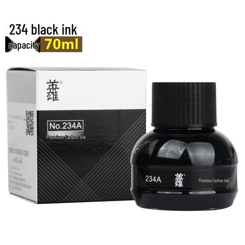 Hero Gold Fountain Pen with Special Non-Clogging, Non-Carbon Ink: Black 234, Red 200, Blue-Black 440.