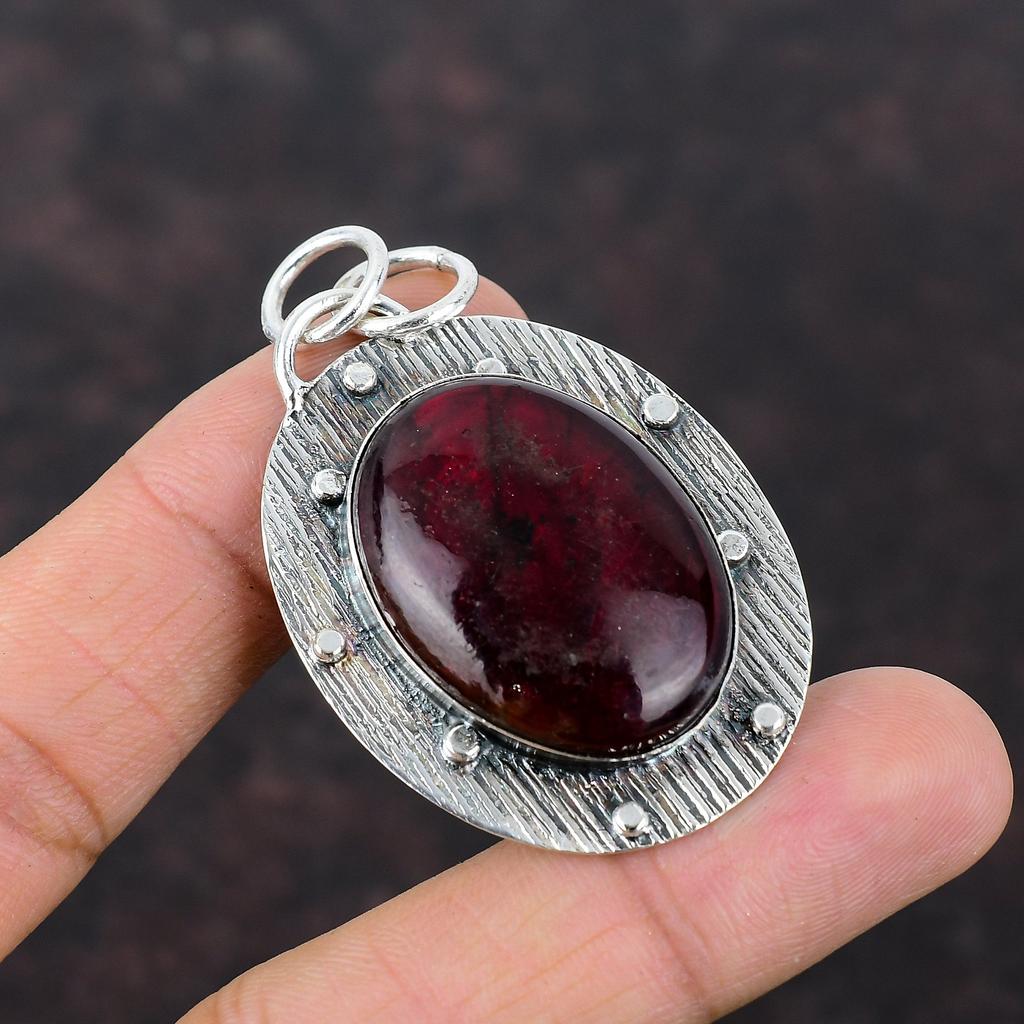 Red Fire Labradorite Pendant Gemstone Jewelry Handmade Pendant 925 Sterling Silver Pendant Beautiful Jewelry Gift For Women Designer Pendant