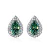 Bague Ringen 100% 925 Sterling Silver 1CT Water Drop Moissanite Stud Earrings For Women Platinum Plated Party Fine Jewelry Gift