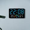 GH9007 Multifunctional LED Clock: Large Screen, Wall-Mountable & Tabletop, with Temperature, Humidity, and Alarm Features.