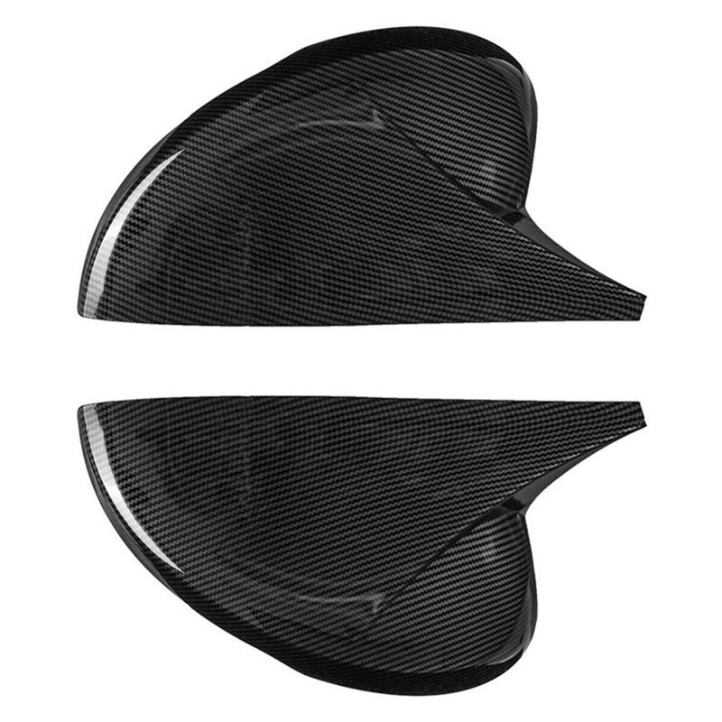 22 Civic Carbon Fiber Rearview Mirror Cover - Gloss Black