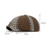 Color Block Cap Spring Summer Retro Beret British Newsboy Cap Forward Cap Outdoor Sun Hat