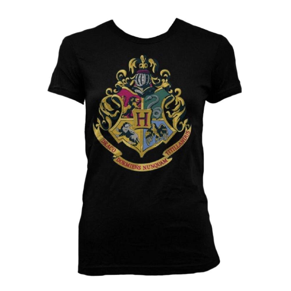 Harry Potter Hogwarts Crest Junior Women s T-Shirt Tee NWT XL