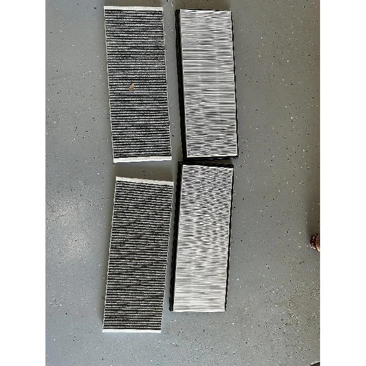 4PCS Cabin Air Filter HEPA for Tesla Model Y Juniper 2025 2024 Air Intake Filter Replacement with Activated Carbon Accessories