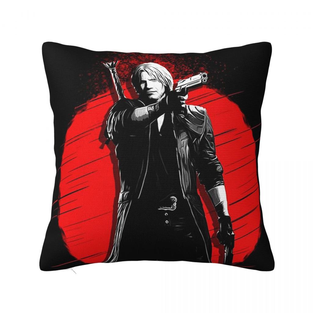 Dante  Devil May Cry Square Pillowcase Pillow Cover Polyester Cushion Zip Decorative Comfort Throw Pillow for Home Car