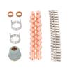 45 Pcs Set Plasma Cutting Torch Electrode Tip Kit Electrodes Tips Shield Cap Standoff Guides Swirl Rings for IPT60