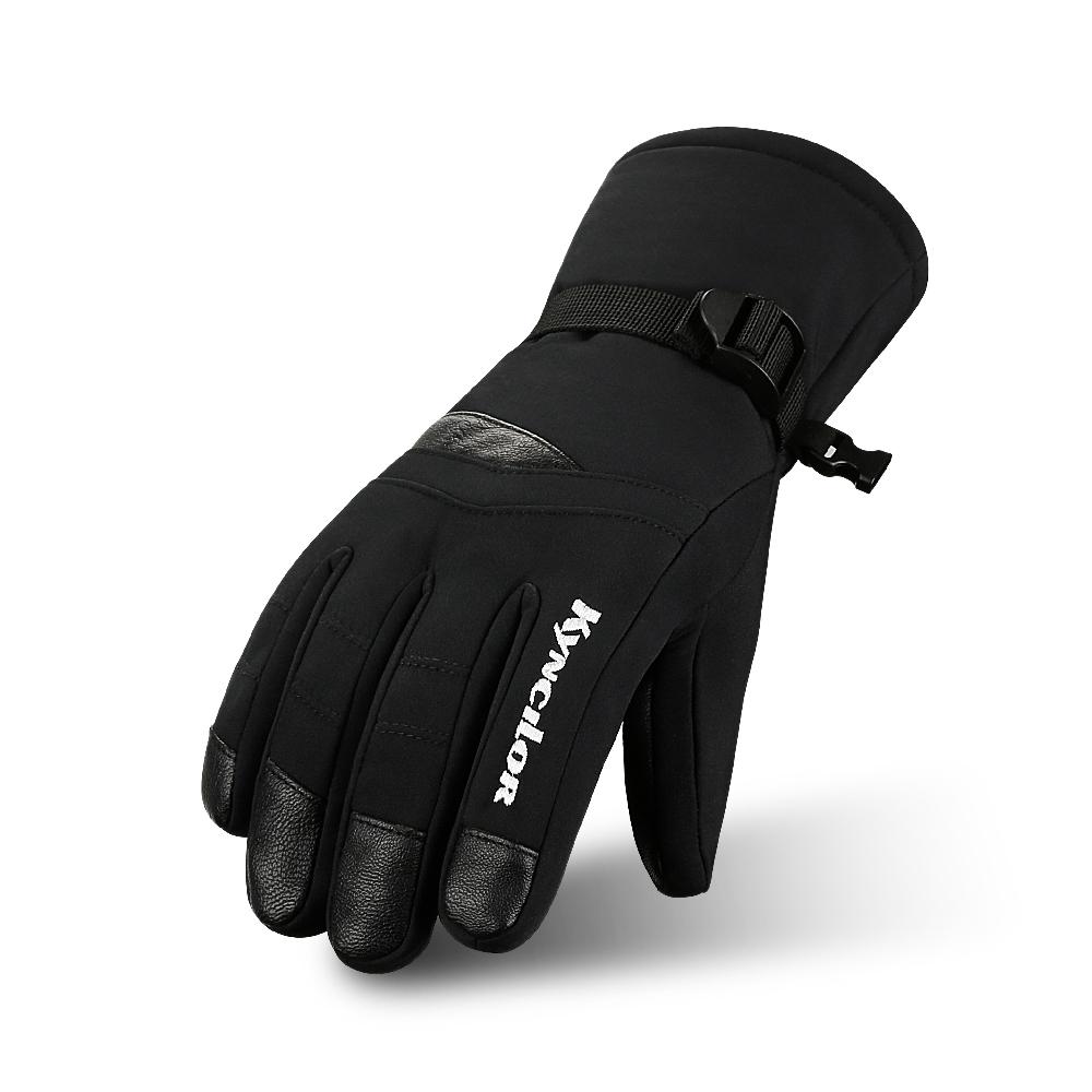 Winter Thicken Fleece Warm Touchscreen Ski Gloves Waterproof Snowmobile Gloves for Outdoor Cycling Mountaineering