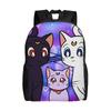 Sailors Moon Backpack  Outdoor Backpacks Girl Custom Soft High School Bags Stylish Rucksack