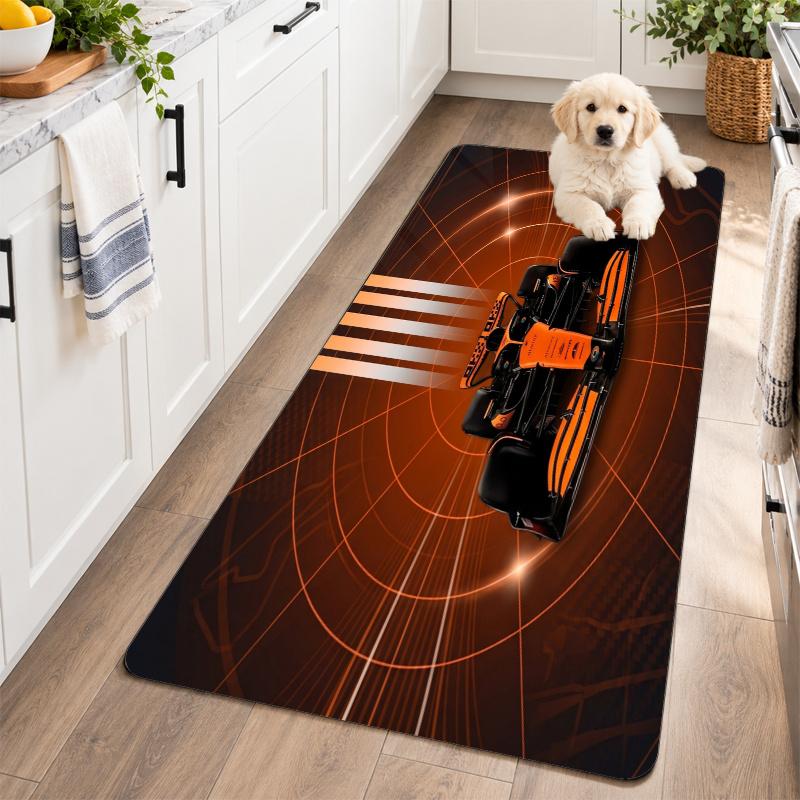 Flannel Kitchen Mat McLaren Soft Area Rug Non Slip Floor Carpet Home Decoration