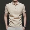 Sommer Herren Atmungsaktives Klassisches Schwarzes Kurzarm Poloshirt