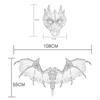 Adult Dragon Halloween Cosplay Costume Wing Mask Kit Dress Up Props Dinosaur