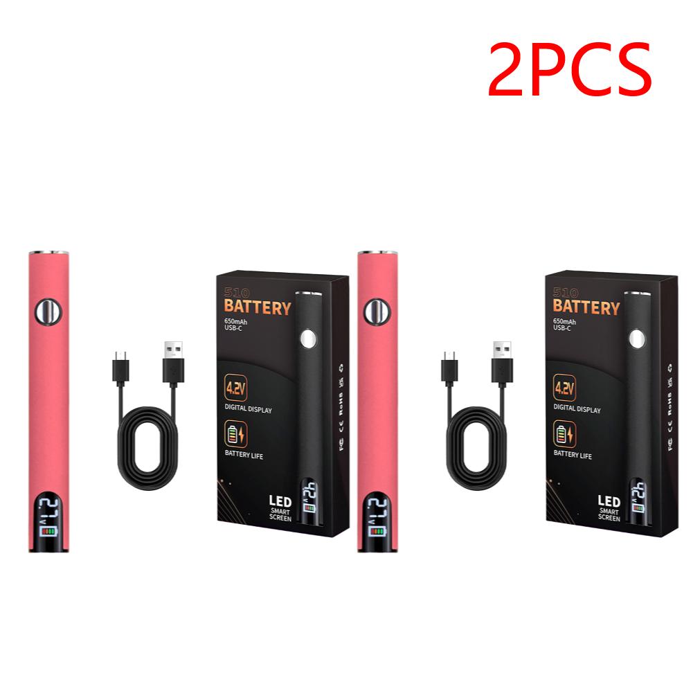 2PCS 510 Thread Battery Cart Pen Adjustable Voltage Electric Soldering Iron with USB Charger Cable Solder Repair Tools