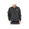 Puma Luxe Aop Crew Neck Knit Sweatshirt Men Tops Black 530305-01