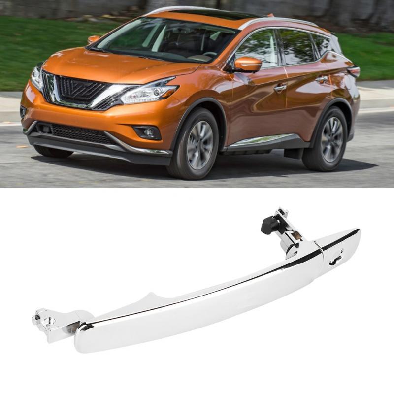 Front Left Driver Side Outside Exterior Chrome Door Handle Perfect Replacement for Nissan Murano Rogue Infiniti FX35 FX45 80640-CA012 80645-CA000