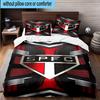 3pcs Paulo Fc Emblem Printed Bedding Set Duvet Cover Closure Includes 1 Duvet Cover & 2 Pillowcases Bedding Sets Home Decor Gifts
