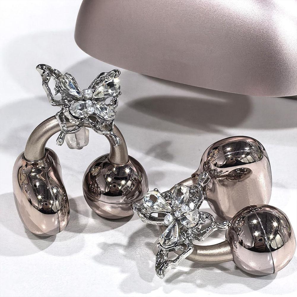 Personalized DIY Bling Ear-Clip Accessories, Zircon Earphone Earbuds Jewelry Clip, Stylish Design, Solves Plain Earphone Lack