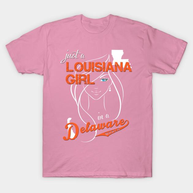 T-Shirt Damen Louisiana Delaware Harajuku Print Kawaii T-Shirt Sommer Kurzarm Damen T-Shirt Top Tee