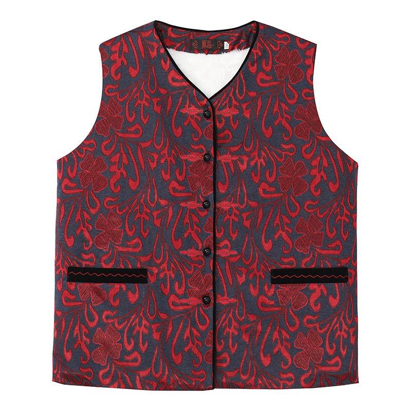 

Женский жилет большого размера Осень и Зима Женский флисовый жилет Зимний жилет Утепленный жилет 6XL (recommended 170-92.5 kg)