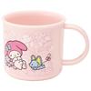 Lunch Box Plastic Cup, 200ml, for Kids, Antibacterial, Dishwasher Safe, Made In Japan, My Melody, Ushirou-Shiro, Sanrio Design, KE4AAG-A