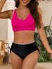 Sexy Sportswear for Women Vintage Fashion Sleeveless Swim High Waist Bow 2025 New Spring Summer Two Piece Suits Bikinis Set