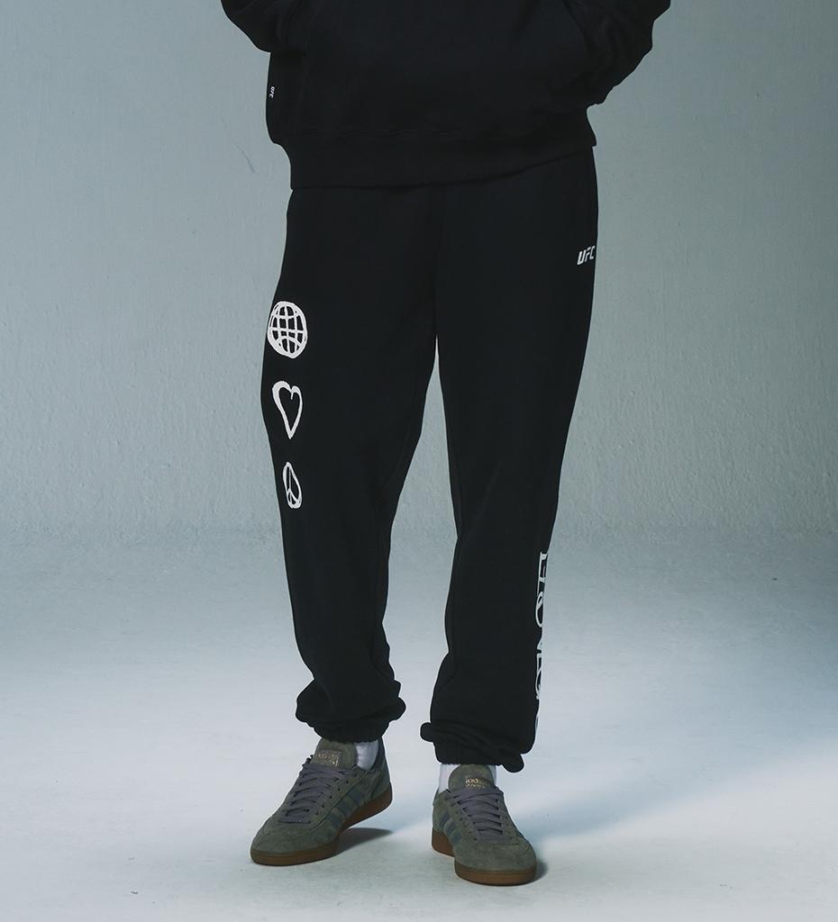 UFC SPORT Ufc City Exclusive Relaxed Fit Jogger Pants Black U2Lpu1311Bk