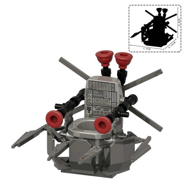 Building Block Toilet Man Monitoring Human Figure Titan Speaker And Tv Man Figure Assembly Play