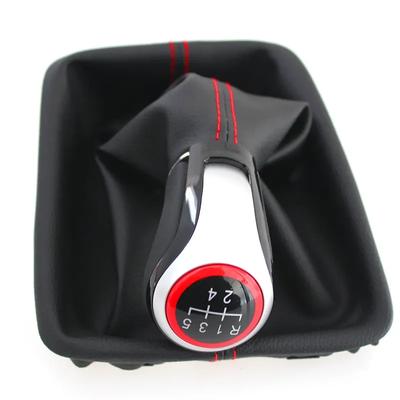 For SEAT Leon III 3 MK3 2012 2013 2014 2015 2016 2017 Gear Shift Knob New 5/6 Speed MT Lever Change Knob with Gaiter Boot Cover