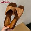 Mode Damen Niedriger Absatz Schuhe Pantoletten Keilabsatz Hausschuhe Schuhe Für Frauen 2025 Neue Mode Flache Damen Absatz Pantoletten Sandalen Schuhe