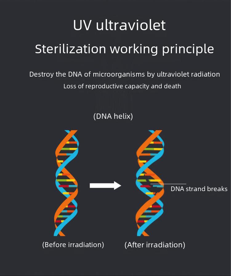 UV sterilizátor zubných kefiek s držiakom na stenu