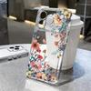 Transparent Flower Pattern Phone Case For iPhone 17e 17 16 15 14 13 Pro Max 17 16 Pro 16e 12 11 Clear Shockproof Soft Back Cover