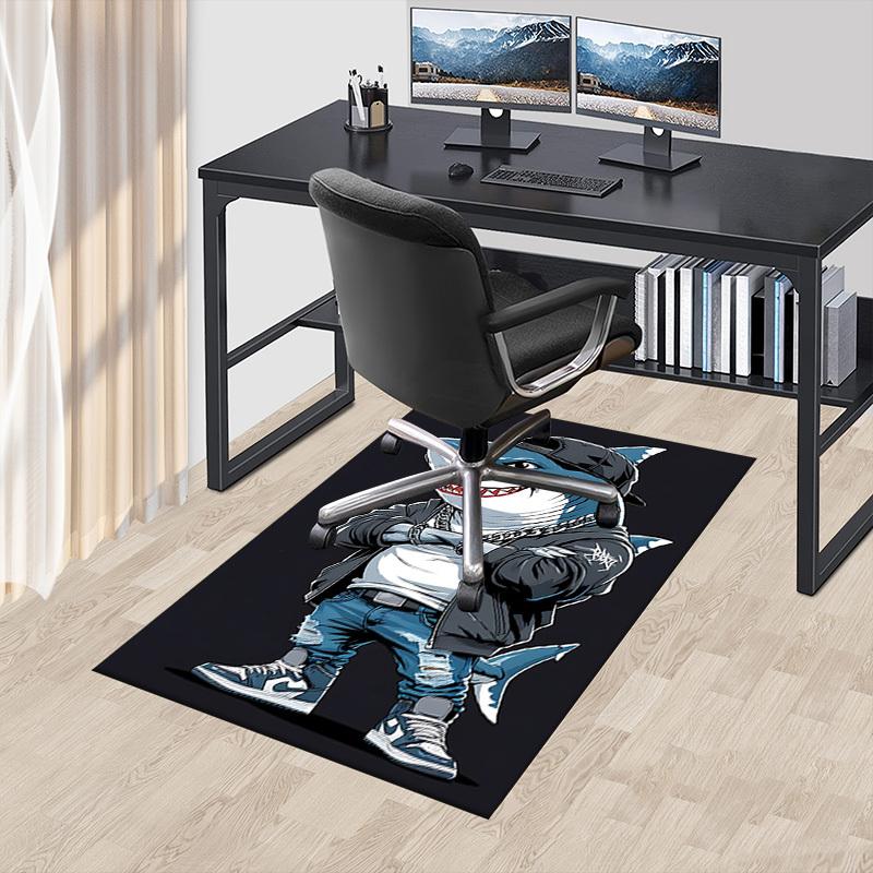 1pc shark streetwear Carpet, Office Rug Outdoor Mat Home Decor Area Carpet Festival