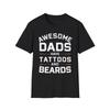 Awesome Dads Tattoos And Beards Funny Gift For Father Daddy Papa T Shirt Gift