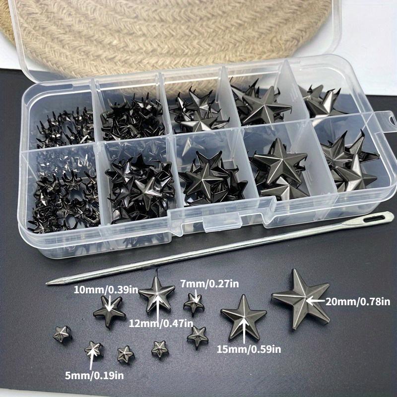 1 Box Fashion Five-pointed Star Claw Nails Box Clothing Shoes Bag Leather Accessories Clothing Color Claw Nails