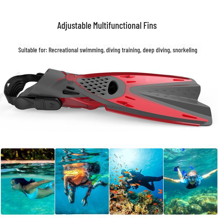 Adjustable Unisex Diving & Snorkeling Fins with Shoes
