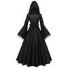 European and American Plus-Size Gothic Long Dress for Women, Renaissance Cosplay Costume, Halloween Ball Cosplay Performance Outfit.