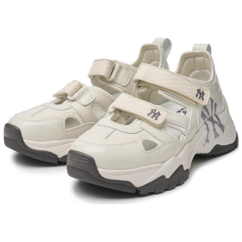 MLB Sandal Chunky Mask Moisture wicking Low top Running Shoes Unisex White Sneakers 3ASDBCL43-50WHS
