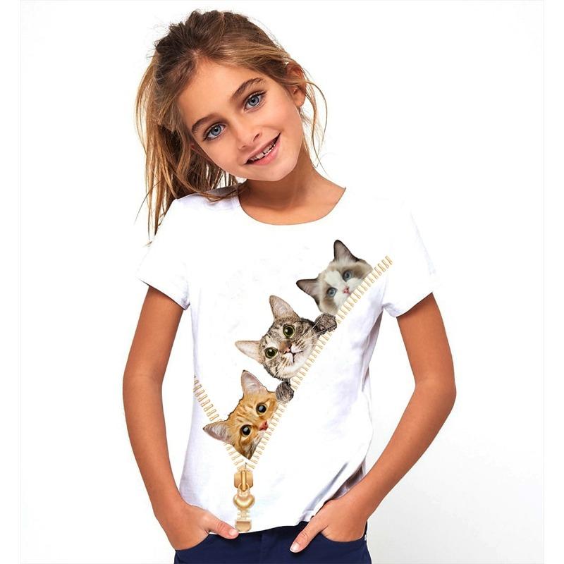 Boys 3D Game Tee Shirt Short Sleeve 3D Print Summer Active Sports Fashion Polyester Kids 3-12 Years Crew Neck