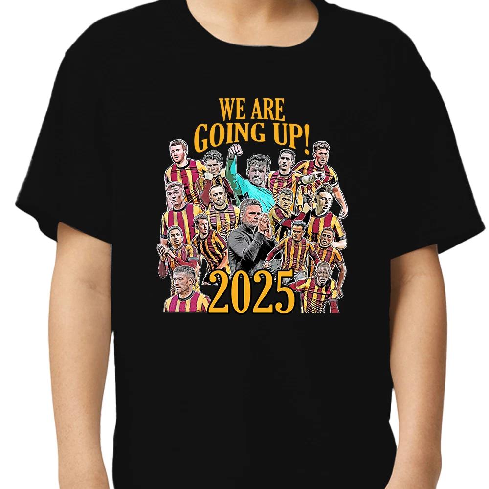 Bradford City Promoted 2025 Kids T-Shirt Tee 3-13 Years Bradford Fans T-Shirt 4XL