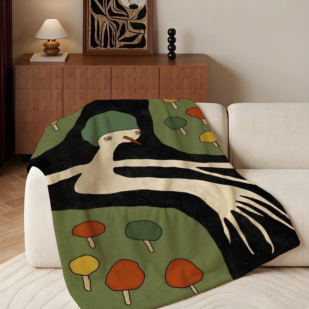 Artist R-Raysa F-Fontana Throw Flannel Throw Blanket, Lightweight Cozy, Durable Washable Cute Cool