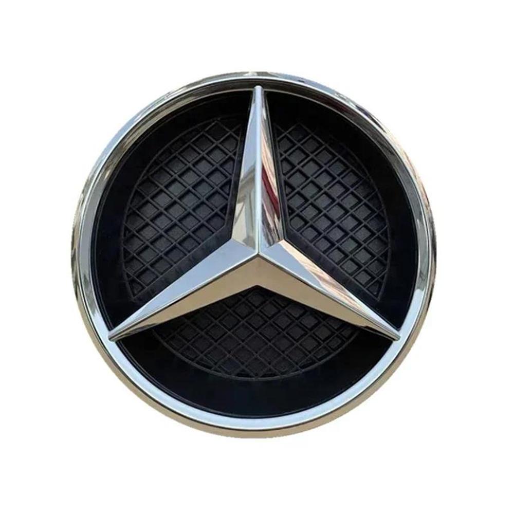 D5Emblems 3D Raised Embossed Grille Star Logo Badge AntiCorrosion Alloy Front Bumper Grille Emblem Accessory For Mercedes Benz W205 185mm