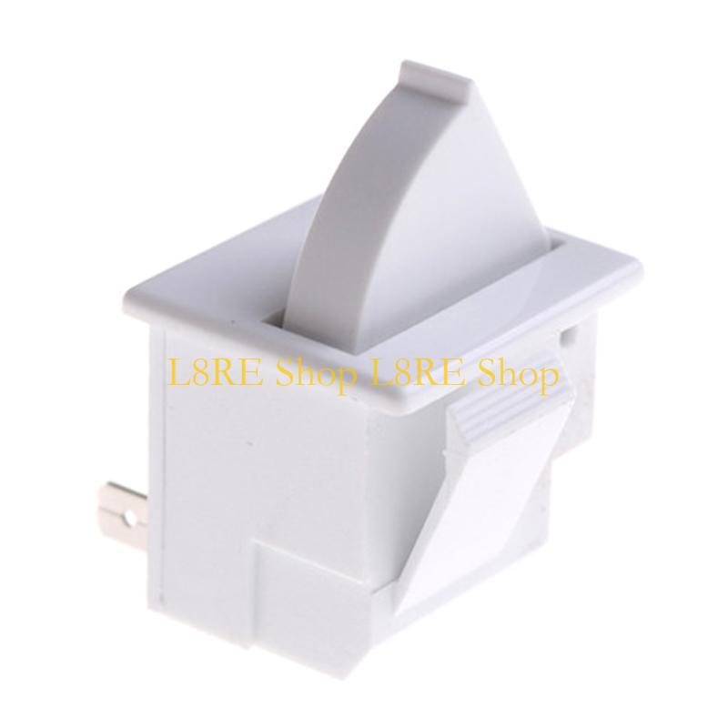 L8RE Fridge Parts AC 5A 250V Plastic Switch for Refrigerator Freezer Door Lamp Light White Switch Replacement